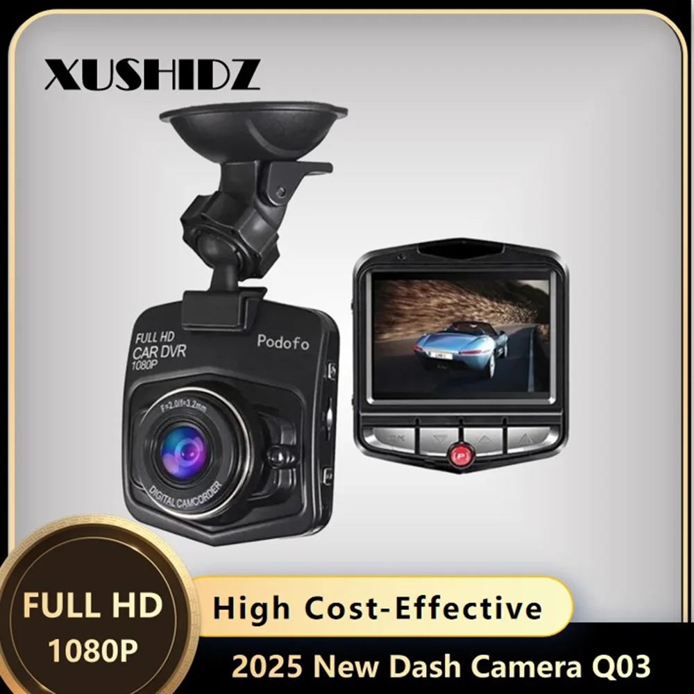 XUSHIDZ 2026 NEW HD 1080P Dash Camera G-sensor Dashcam Car Camera Vehicle Video Recorder DVR Dash Cam Super Night Vision HDR Car Mobile World