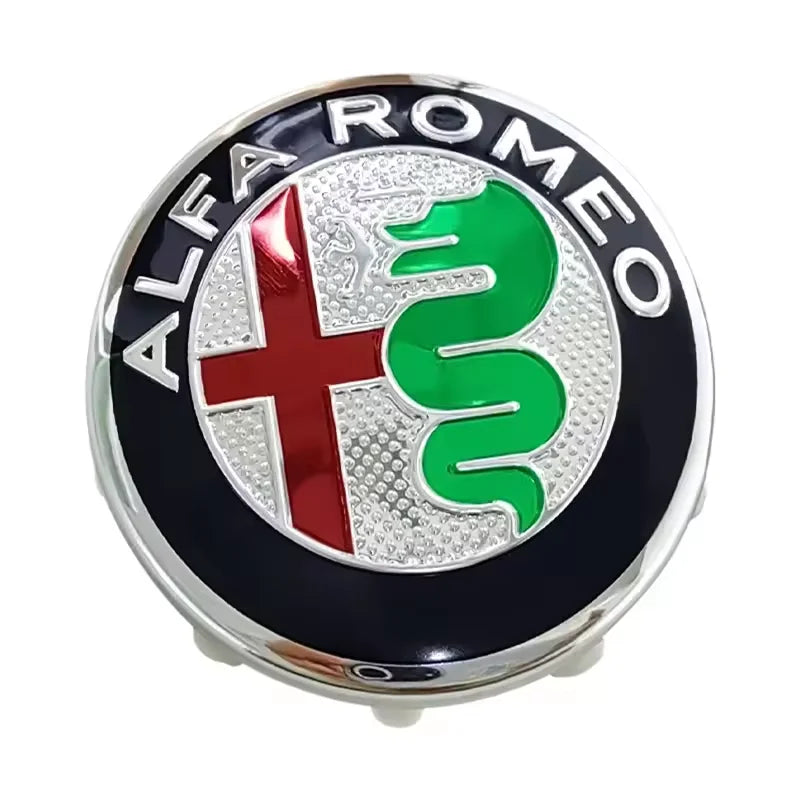 4pcs 58mm Car Wheel Rims Hub Center Caps for Alfa Romeo Logo Giulietta Mto Giulia GT 159 147 156 166 Stelvio Brera Aceessories CM World