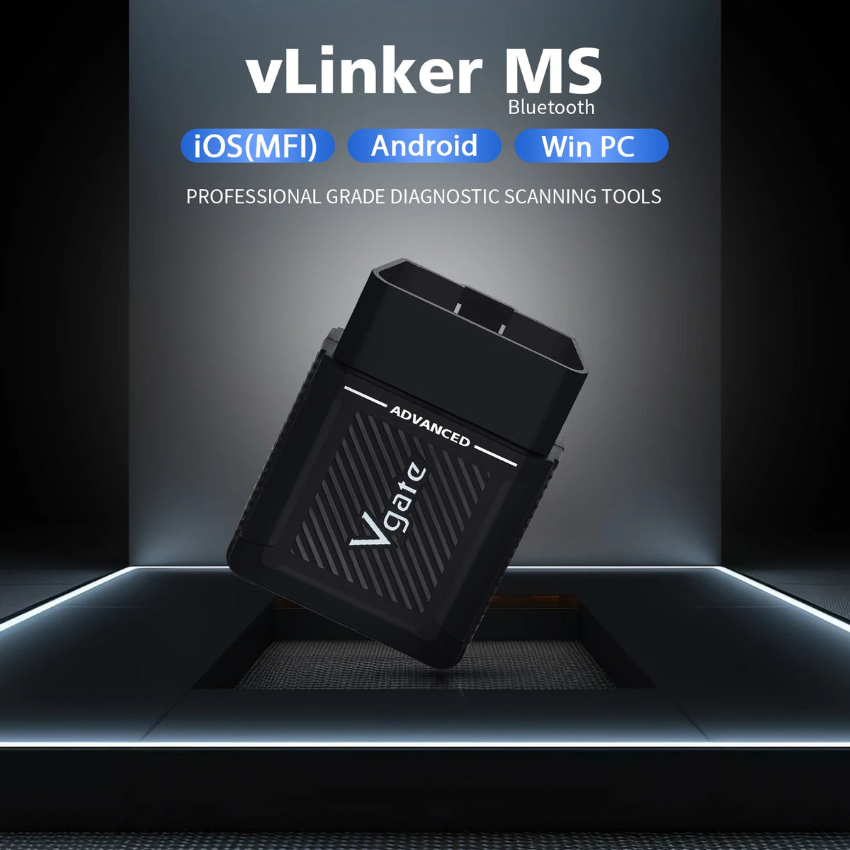 Vgate VLinker MS Upgrade ELM327 Bluetooth Support IOS/PC/Android Car Scanner OBD Auto Diagnostic Tool OBD 2 Scan PK ELM 327 V1 5