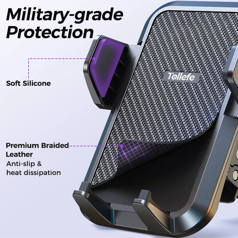 Joyroom Car Mobile Phone Holder Military-Grade Protection Phone Mount GPS Smart Big Cellphone Thick HandFree Air Vent Car Mount
