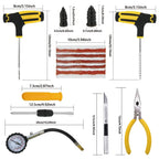 ZFOUEK Auto Tire Repair Kit Puncture Plug Tools Tyre Puncture Emergency for Universal Tire Strips Stiring Glue Repair Tool CM World