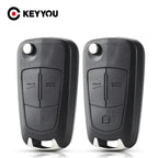 KEYYOU Remote Key Fob Shell Case For Vauxhall For Opel For Corsa D Astra H For Zafira Vectra C Signum Meriva 2/3Button CM World