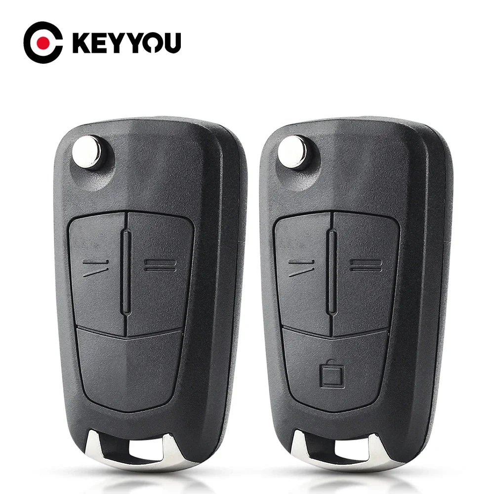 KEYYOU Remote Key Fob Shell Case For Vauxhall For Opel For Corsa D Astra H For Zafira Vectra C Signum Meriva 2/3Button CM World