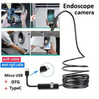 Mini HD Endoscope Camera Waterproof IP67 Industrial Camera Endoscope for Android Phone Camera, Pipe Inspection, Industrial, Auto CM World