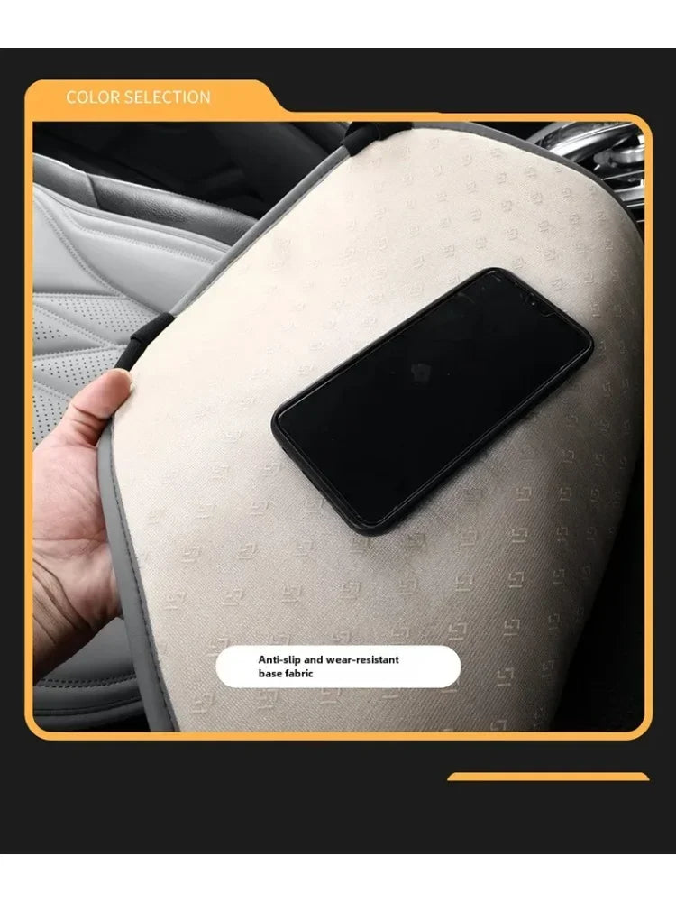 Nappa Leather Car Seat Covers Full Set 5 Seater Universal Car Seat Cushion Auto Accessories Interior Car Seat Protective Covers CM World