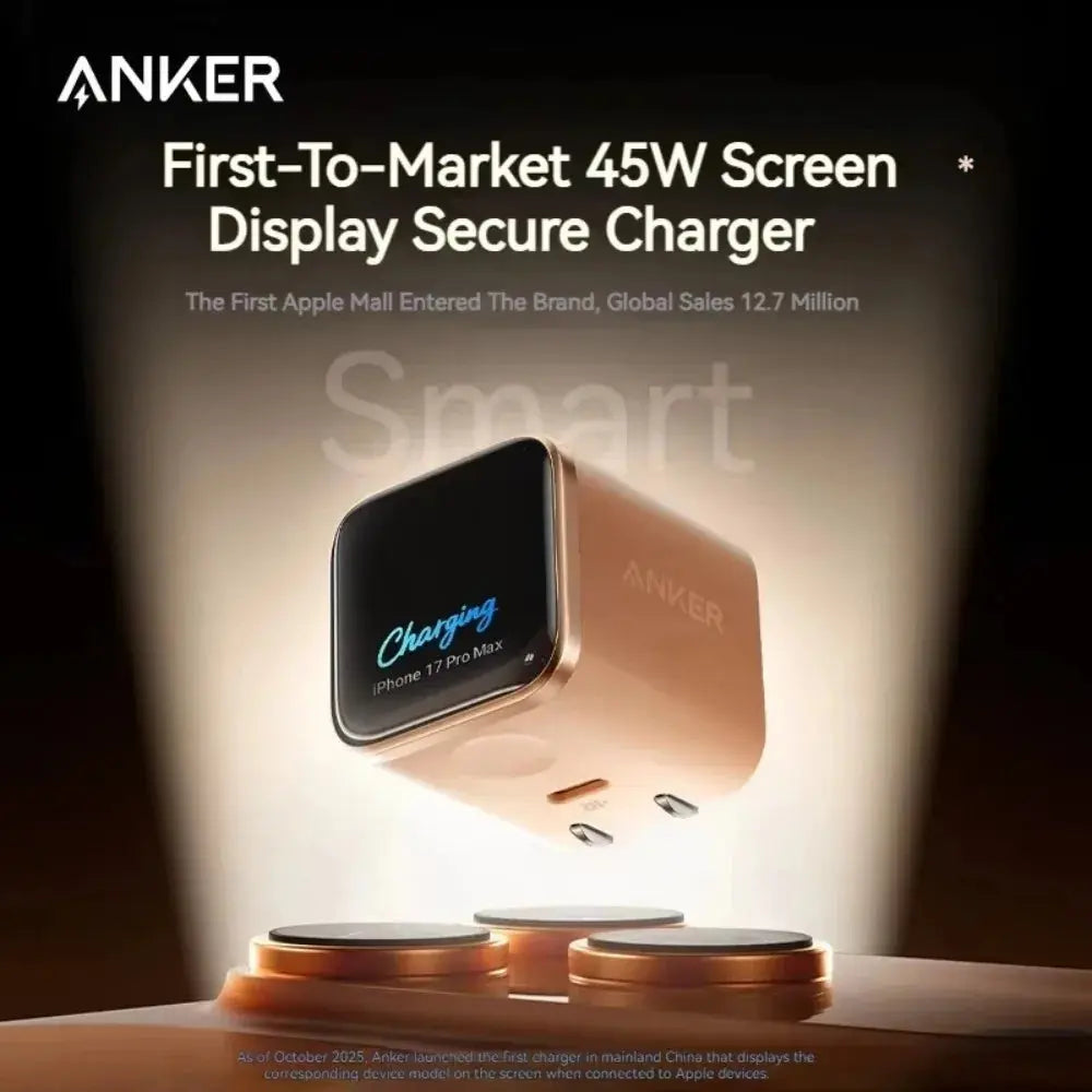 New Arrival Anker Nano 45W Foldable USB-C Fast Charger PD Charging Block For iPhone 16 Pro 15 14 Samsung Laptop A121D Car Mobile World
