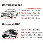 Car Cover Protection Outdoor Exterior Sun Snow UV Winter Summer SUV Sedan Auto Sunshade Dustproof Waterproof Black Silver