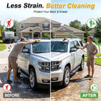 2Pcs Car Wash Brush Head Practical Exterior Automotive Cleaning Brush Head with Soft Bristle RV Window Cleaning Tool Accessories