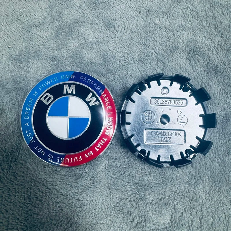 2026 New 4Pcs 56/68MM Car Wheel Center Hub Cap For BMW F10 F15 E39 M5 E36 E46 E60 E90 E91 E92 E93 F30 F20 M3 Car Accessories CM World