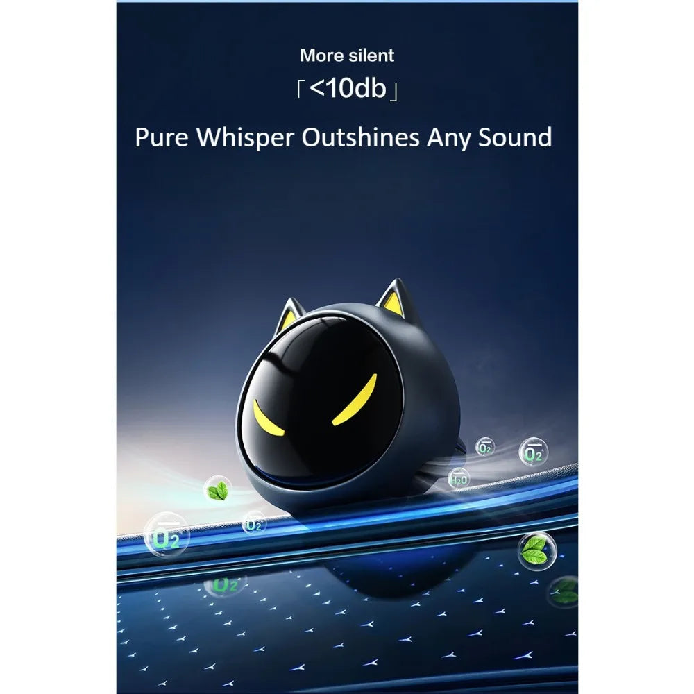 For Universal Car Air Purifier Negative Ion Odor Smoke Formaldehyde Mini Portable Quiet HEPA Filter PM2.5 Freshener Car Cleaners CM World