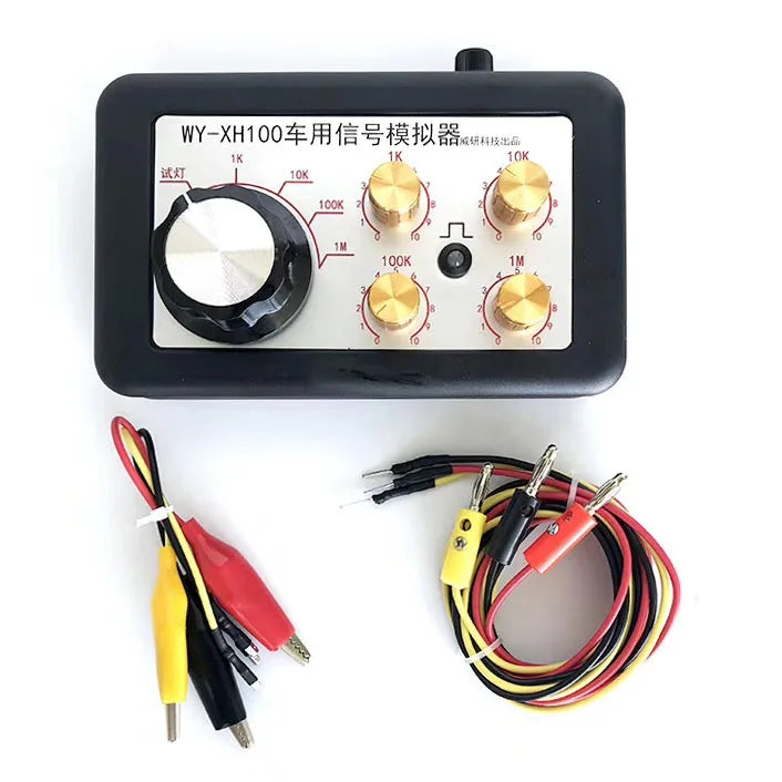 AM-XH100 Car Repair Tester Auto Signal Simulator Fast Troubleshooting Can Adjust Resistance Water Temperature Crankshaft CM World