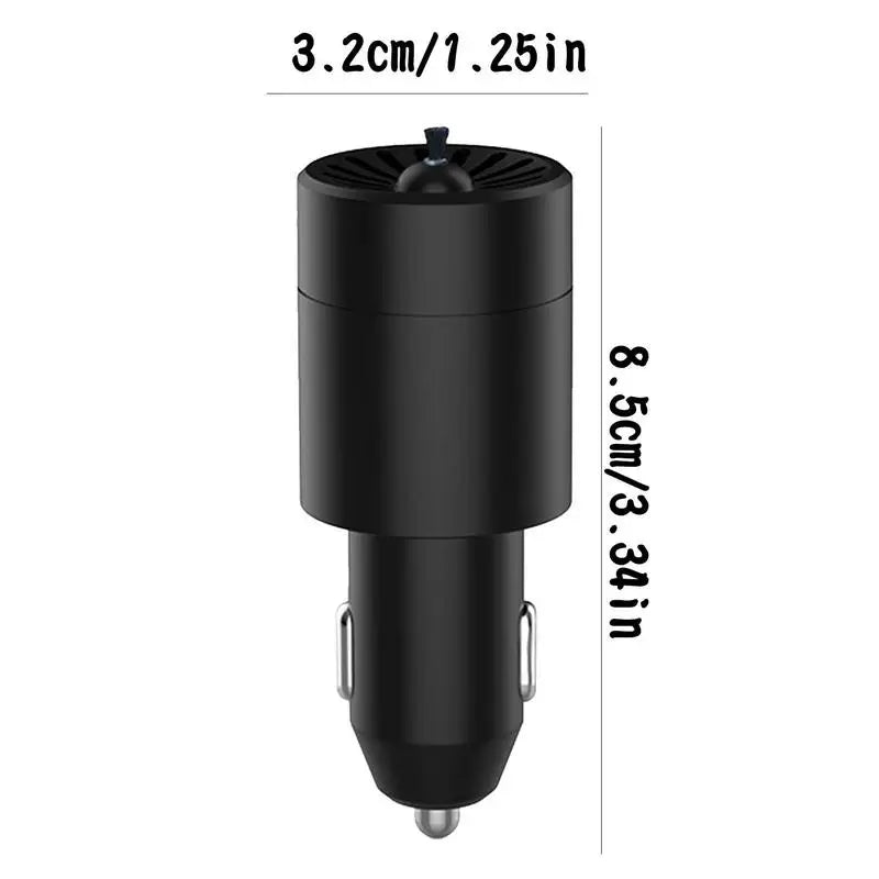 Mini Car Air Purifier 12V Negative Lon Deodorization Cigarette Lighter Portable Traveling Formaldehyde Removing Air Fresheners CM World