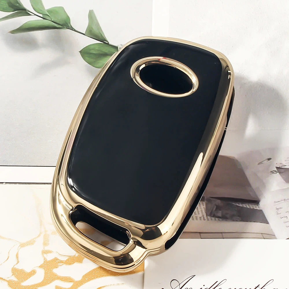 KEYYOU for Hyundai Porter Car Accessories Flip Folding Car Key Control Holder Keychain 3 Bottons TPU Car Key Fob Case Cover