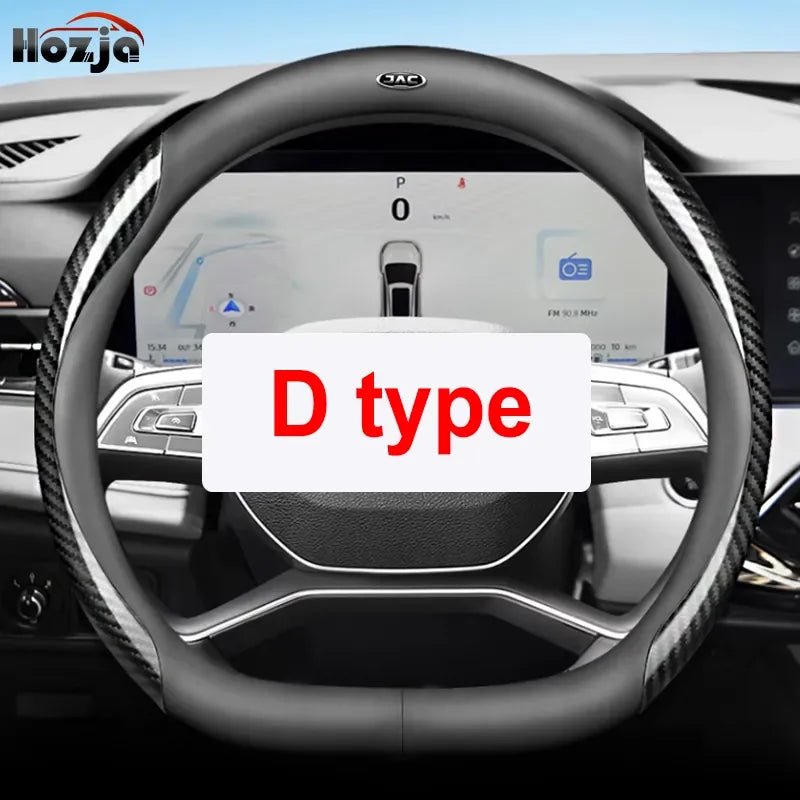 Car Steering Wheel Cover for JAC 2 4 8 J7 J8 JS2 JS8 JS4 JS6 T8 T9 Sunray 2024 2025 Accessories