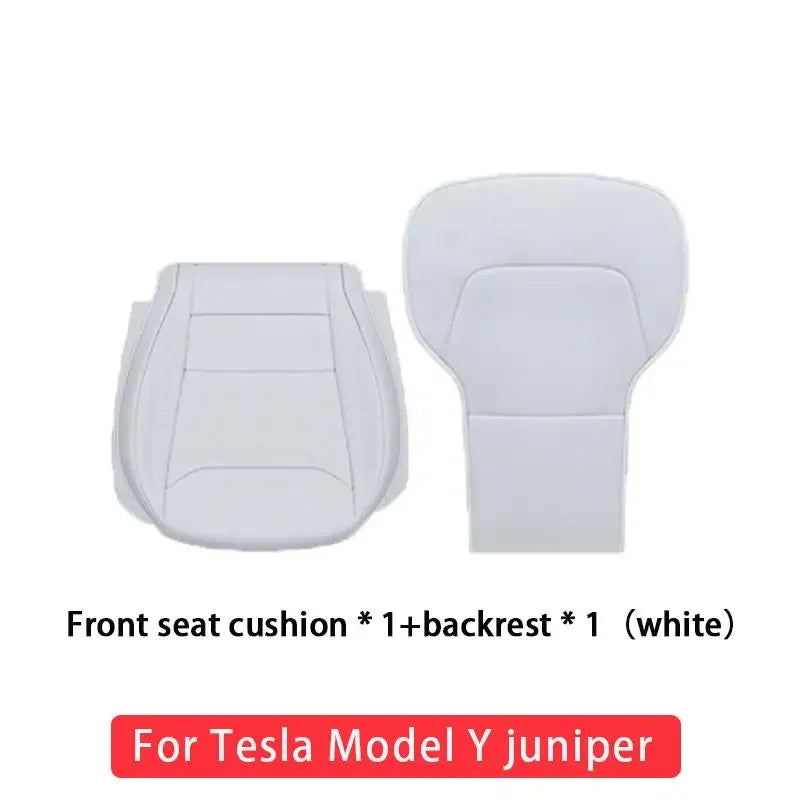 For Tesla Model Y 2025 2026 Juniper Ventilation Leather Seat Cover Cushion Breathability Comfortable Seat Interior Accessories