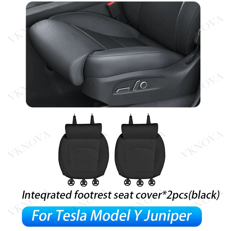 For Tesla New Model Y Juniper 2025 2026 Car Seat Cover Nappa Leather & 8 Grade Anti Fouling Wholesale Price Interior Accessories CM World