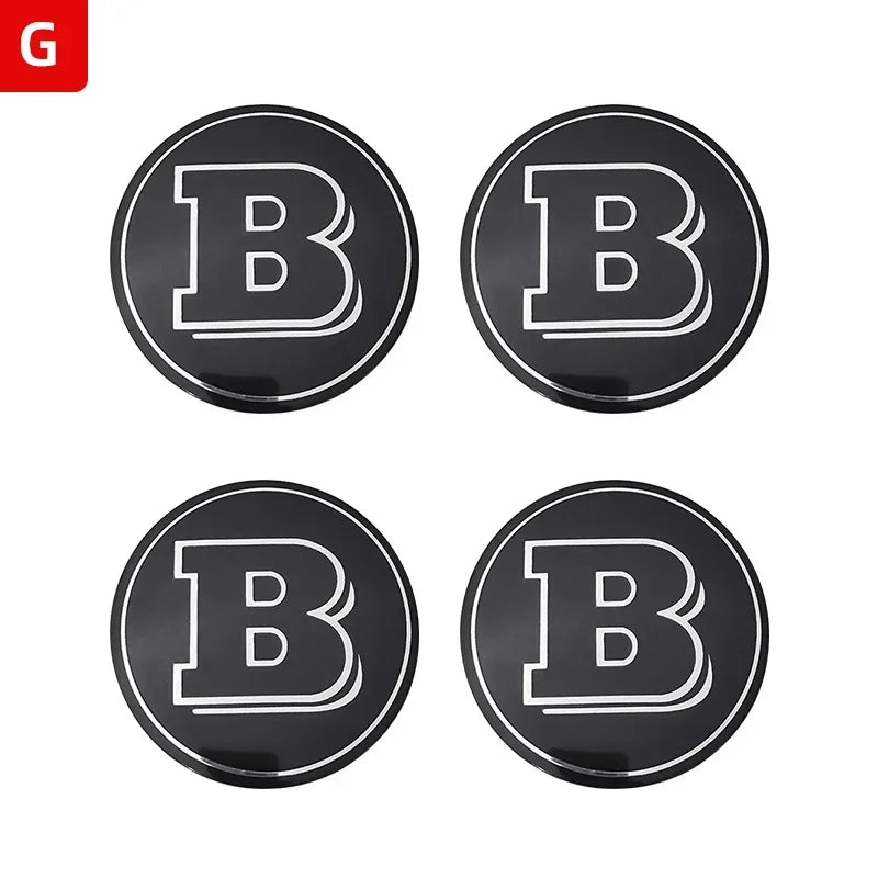 56mm60mm65mm75mm Car Wheel hub Center Cap Badge covers sticker 4pcs Mercedes Benz W204 W205 W212 W213 W177 W176 W117 X253 W247 CM World