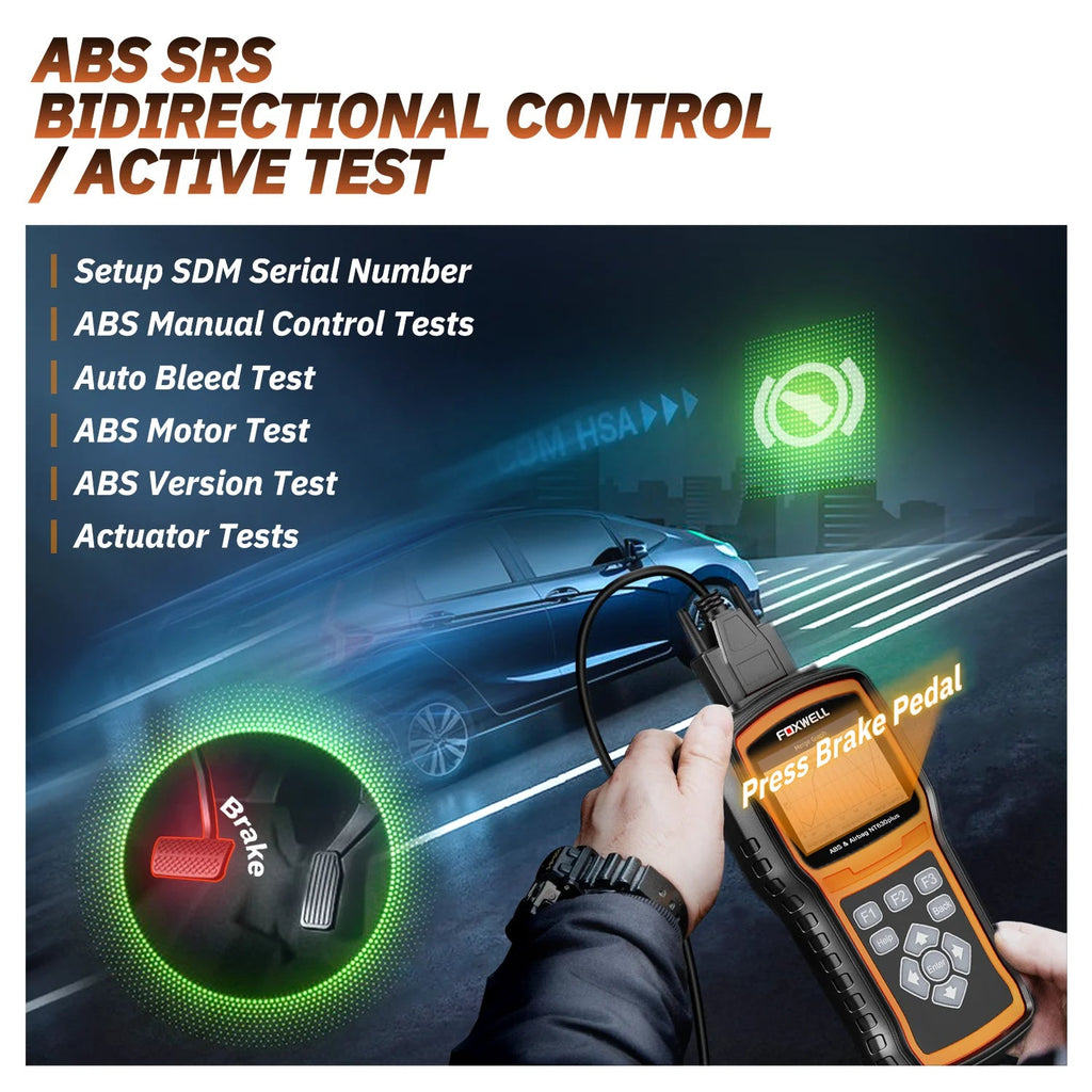 FOXWELL NT630 Plus OBD2 Automotive Scanner Engine Check ABS SRS EPB OIL SAS Calibration OBD2 Code Reader Car Diagnostic Tool Car Mobile World