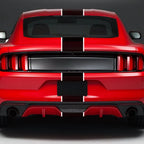 3Pcs Car Stickers Graphics Stripes Kit Vinyl Tuning Cover For Ford Mustang GT500 GT350 GT Auto Hood Bonent Roof Tail Decor Decal
