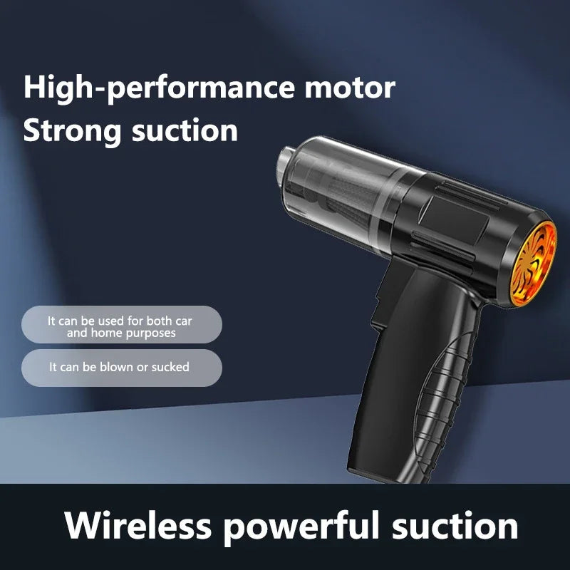 Lenovo 2026 Wireless Car Vacuum Cleaner Multifunctional Portable High-Power Suction And Blowing Integrated Cleaning Appliance Car Mobile World