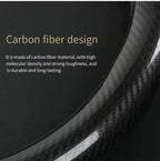 Car steering wheel cover breathable carbon fiber sports model all season universal anti slip and wear-resistant handle cover CM World