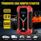 3000A Car Jump Starter with Power Bank 12V Emergency Battery Booster for Petrol Diesel Cars Portable Jump Box.