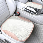 Hollow Mesh Sandwich Mesh Universal Car Seat Cushion Stitched with Premium Nappa Leather Edging Breathable and Comfortable Gifts Car Mobile World