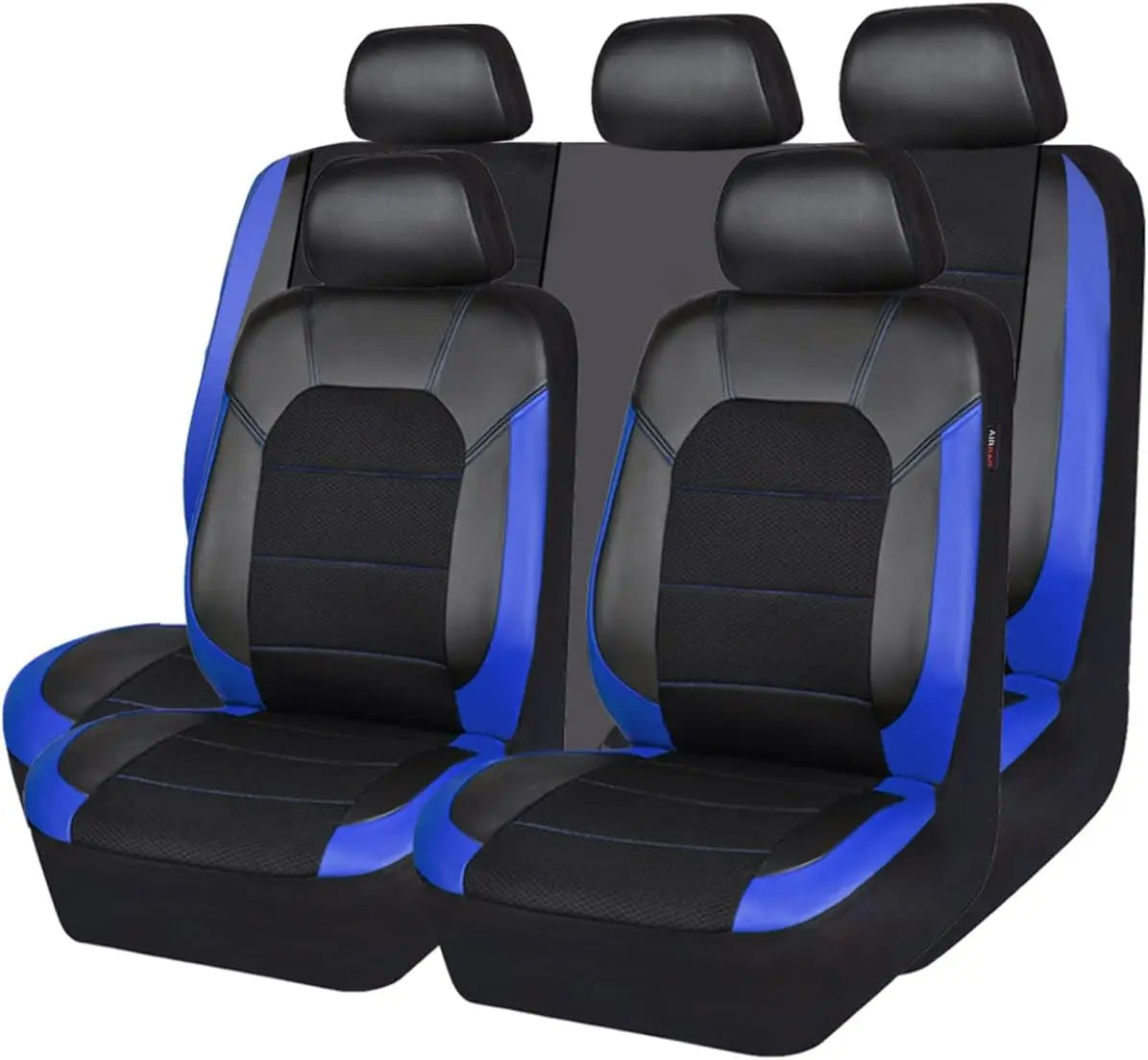 9pcs Universal Leather Seat Covers, Breathable Car Seat Cover Full Set for Car , Auto,SUVs,Trucks CM World