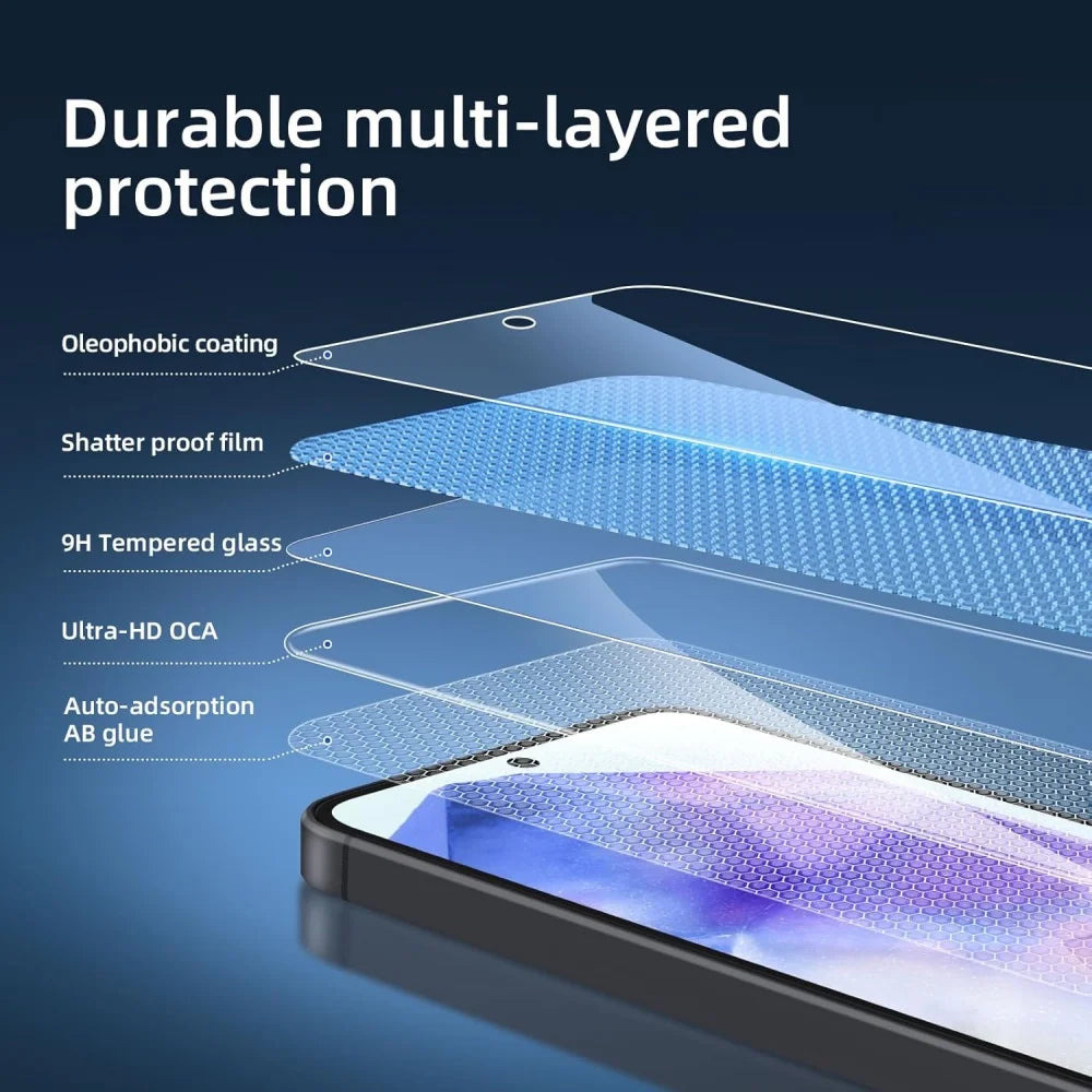 3PCS HD Tempered Glass For Samsung A17 A27 A37 A57 A16 A26 A36 A56 A55 A53 A54 A35 A25 A15 Screen Protector Samsung Galaxy S26 S25 S24 Ultra Cristal Templado S24 FE S23 S22 S21 Plus Car Mobile World