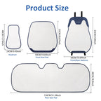 Universal Ice Silk Car Seat Covers Breathable Car Seat Covers Full Set Sweat Absorption Auto Seat Cushion Pad Car Accessories CM World