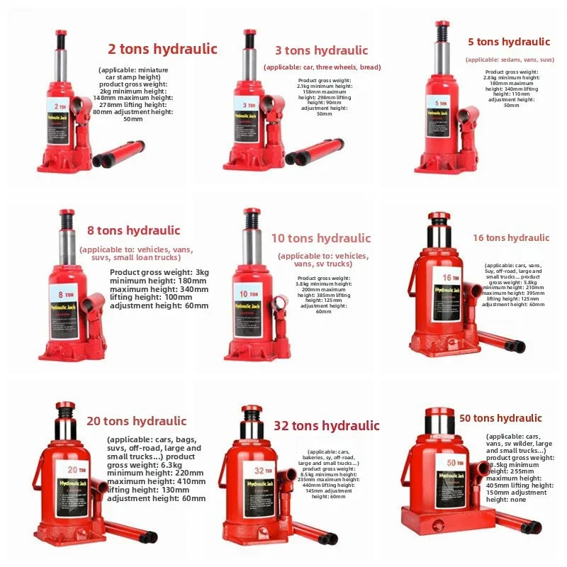 Exellent Stable NEW Vertical Hydraulic Jack 5 Tons 10 Tons Auto Repair Jack Labor-saving Wrench Rocker