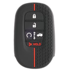 For Honda Civic Accord Passport Pilot CRV 2021 2022 2023 Silicone 5 Button Car Key Ring Chain Case Cover Holder Protector Shell