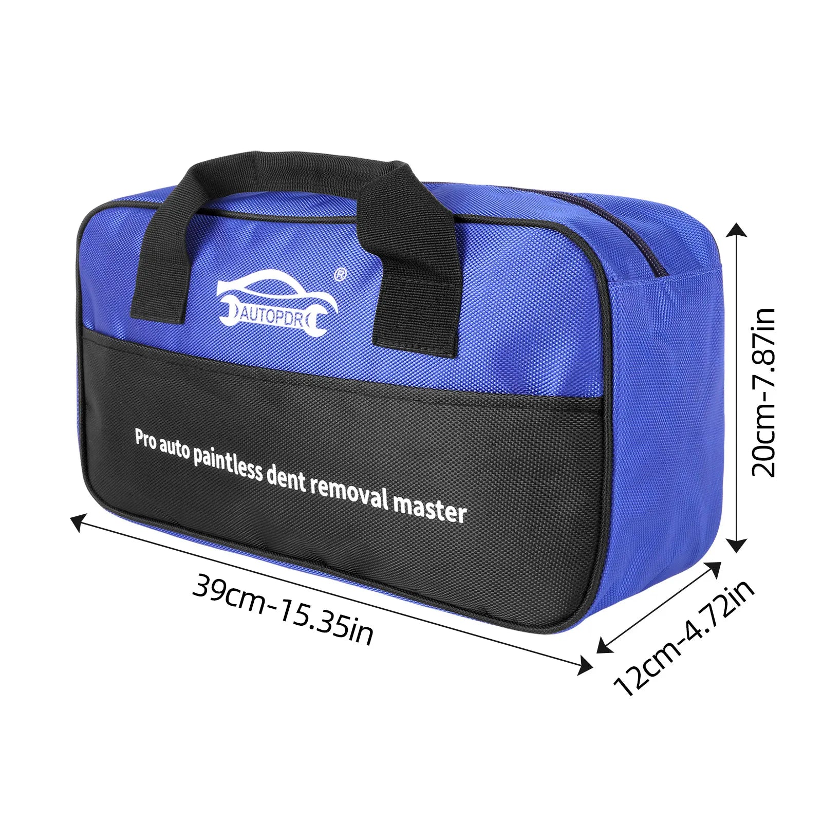 Super PDR Car Body Dent Repair Special Tool Kit Large Capacity Manual Tool Kit Portable Paint-Free Dent Repair Tool Storage Bag CM World