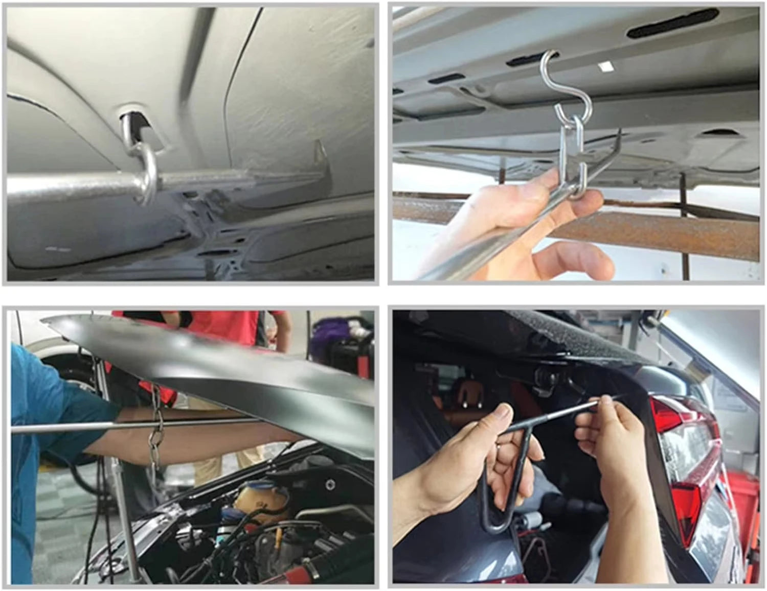 Super PDR Spring Steel Rods Dent Puller Lifter Glue Sticks Tap Down Hammer Dent Ding Hammer Car Paintless Dent Repair Tools Kit CM World