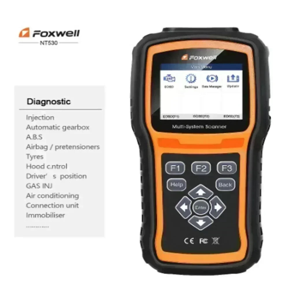 Foxwell NT530 Puls WiFi Car Scanner for Nissan Porsche Volvo Ford BMW MITSUBISHI Universal Auto Car Diagnostic OBD2 Scanner Car Mobile World