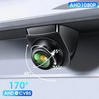 1080P AHD Rear Camera for Vehicle with CVBS Night Vision 12V IP68 Waterproof 170 Degree Fish-eye Lens HD Resistant CM World