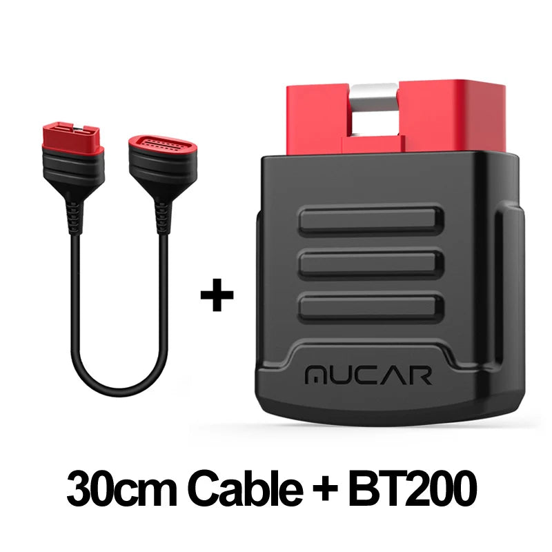 MUCAR BT200 / BT200 Pro OBD2 Scanner Auto Full System Diagnostic Lifetime Free Oil SAS Reset Free 1 Year Car Diagnosis Tools CM World