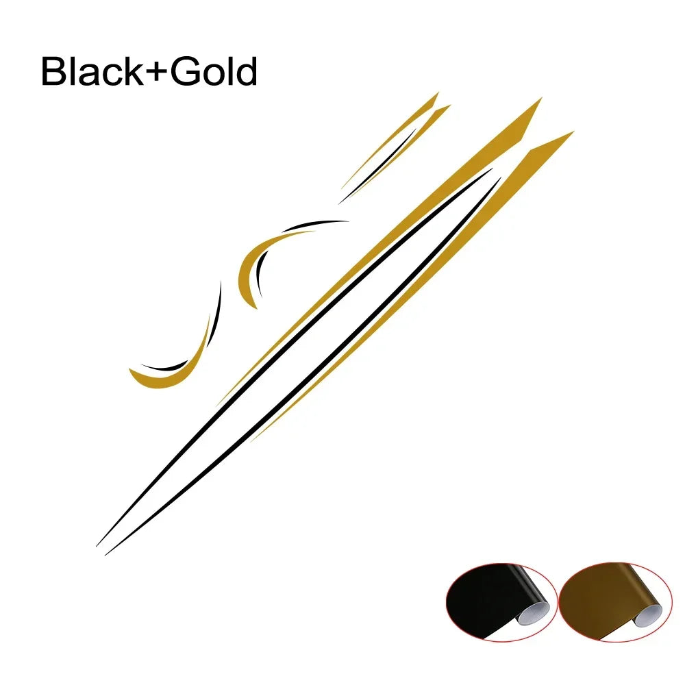 Car Body Side Stickers Graphics Stripes Decal For Camper Van Rv Motorhome Minivan Cargo Panel Trunk Bus Auto Para Accessories Car Mobile World
