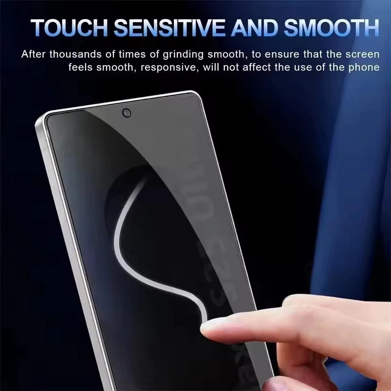 For Samsung S26 Ultra Privacy Screen Protectors Tempered Glass for Galaxy S26 Ultra Plus S26+ Fingerprint Unlock Anti Spy Glass