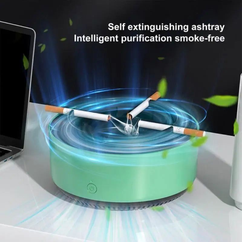 New Auto Ashtray Air Purifier Intelligent Passive Smoking Removal Smoking Smoke Smell Multi Filtration Indoor Living Room Office CM World