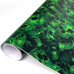 Car Stickers Anime Car Foil Ring Air Release Waterproof Green Skull Automotive Vinyl Wrap Body Film Auto Outdoor Accessories Car Mobile World