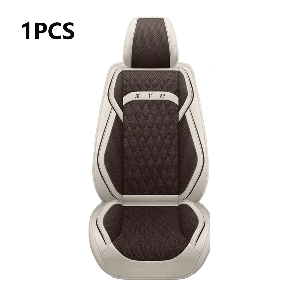 Universal Flax Car Seat Covers for Jeep Cherokee WK2 WJ 2004 2014 Patriot Wrangler Compass 2007 2019 Renegade for Vehicle Parts CM World