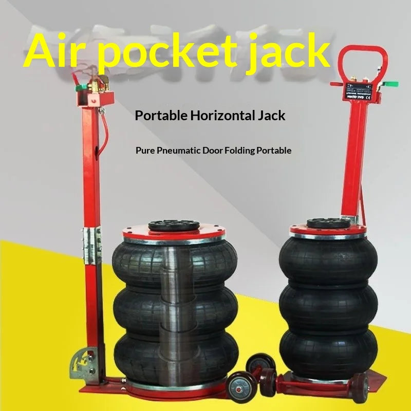 Car Rescue Tools Repair Lifting Machine 5 Ton Air Bag Jack for Car Tire Change and Oil Replacement Horizontal Hydraulic Lift CM World