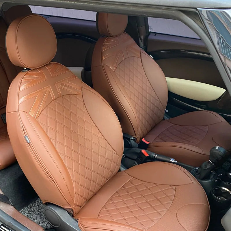 For Mini Cooper R50 R53 HATCHBACK R55 CLUBMAN R56 R57 R60 COUNTRYMAN Custom Seat Cover Protector Cushion Car Interior Accessorie CM World