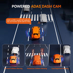 WOLFBOX M40 Dash Cam 4K+1080P With Voice Control ADAS Built in 5GHZ WI-FI and GPS Video Recorder Front and Rear Dash Camera Car Mobile World