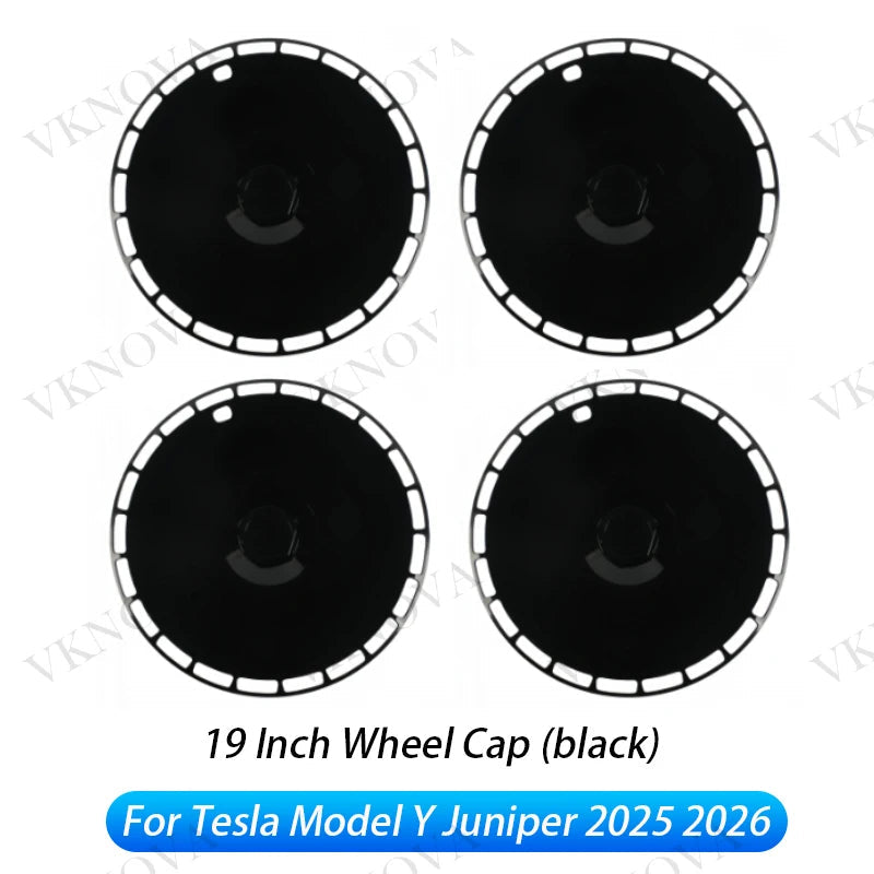 4PCS HubCap 19 Inch Wheel Caps Automobile Performance Replacement Hub Cap Full Rim Cover Accessories For Tesla Model Y Juniper CM World