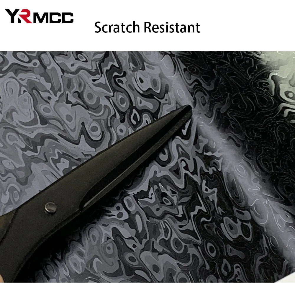 Premium PET Car Carbon Vinyl Film DIY Waterproof Car Stickers Modified Vinyl Wrap Films Color Change Film for Auto Accessories Car Mobile World