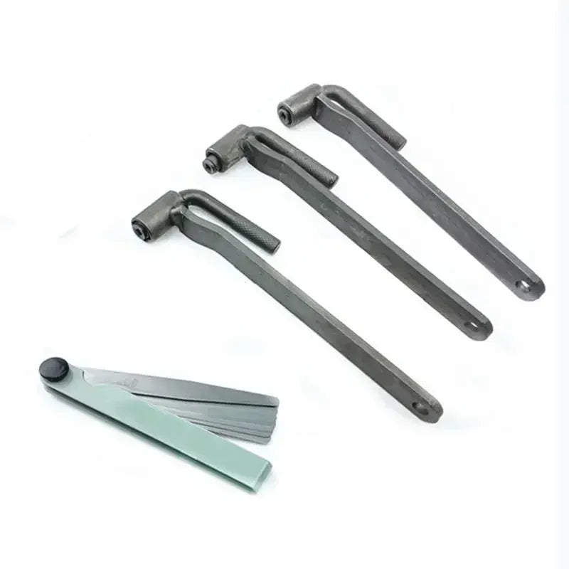 6pcs/lot Universal Motorcycle Engine Valve adjustment tool valve screw wrench 3/3.5/4mm 8mm 9mm 10mm Feeler gauge 0.02 to 1mm CM World