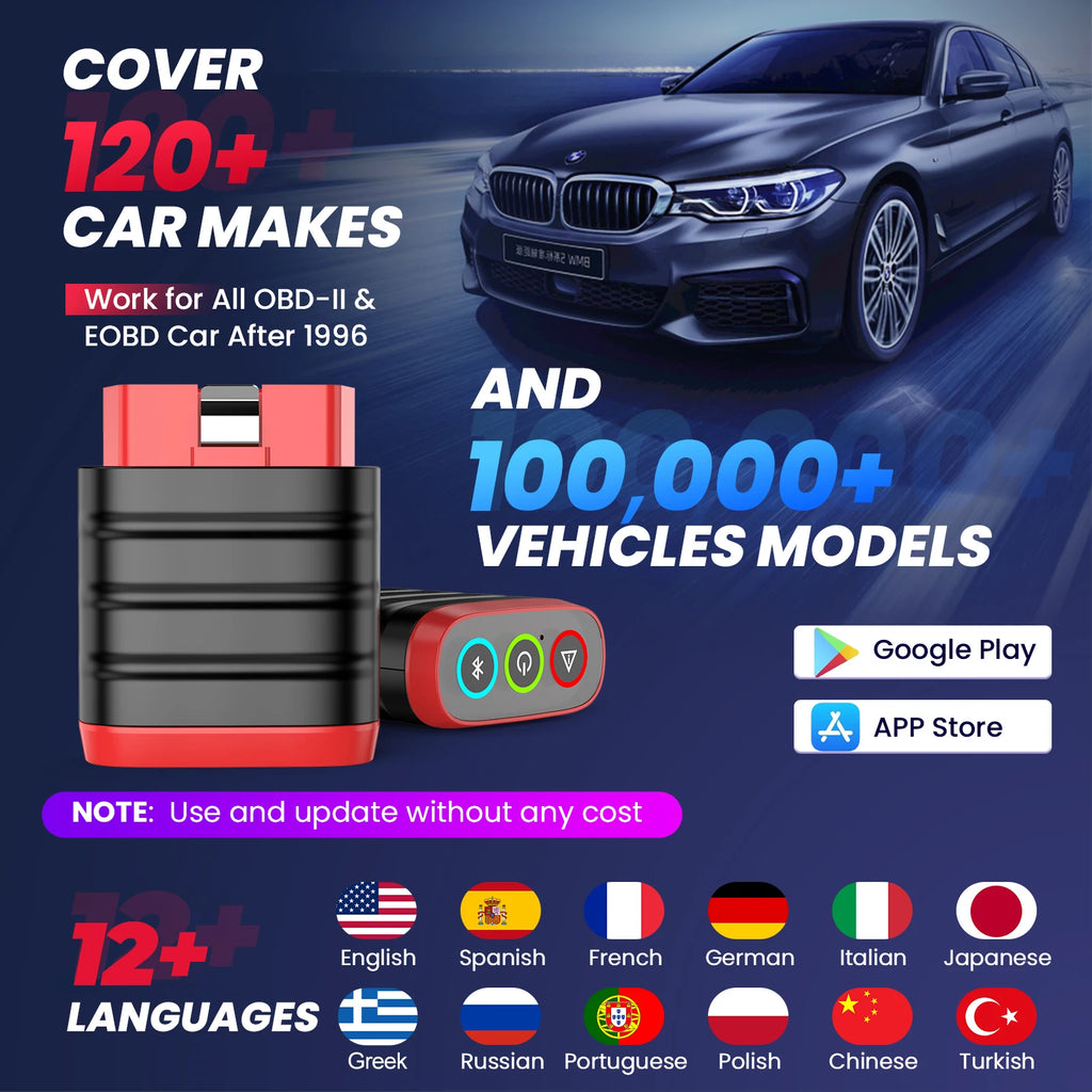 THINKCAR THINKDIAG MINI Obd2 Scanner For Auto Full Obd 2 Function System Diagnostic Tool Car Diagnose Code Reader PK ELM327 CM World