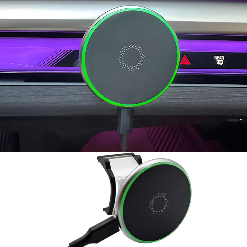 For BMW 5 SERIES i5 G60 2024 2025 2026 15W Phone Wireless Charger Magnetic Holder Stand Trim Accessories CM World